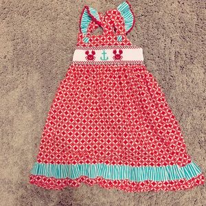 Smocked crab summer dress